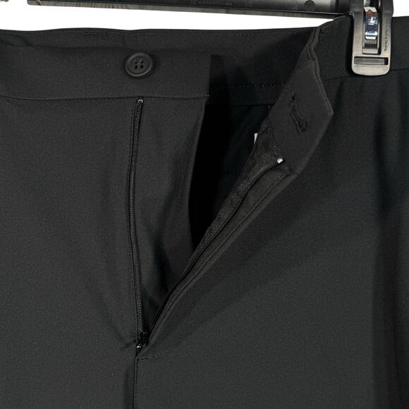 R.O.W.N. SZ 40 Mens Shorts Wicking Pockets Zip-Fly Stretch Easy Care Black New - Picture 3 of 8